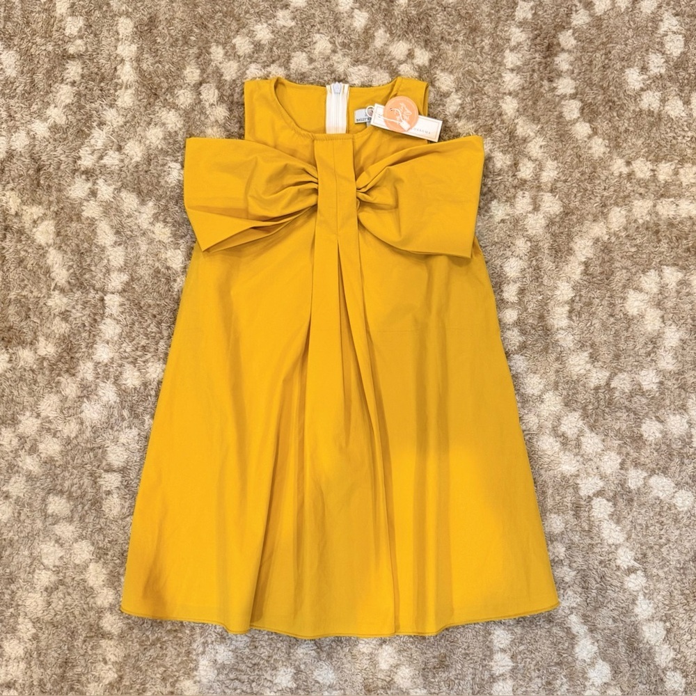 NWT Bailey’s Blossoms Mustard Bow Dress